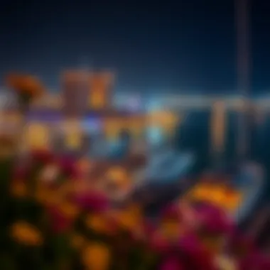 Marina Scene at Palm Jumeirah Vibrant marina area with yachts at Palm Jumeirah