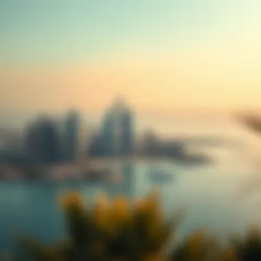 Skyline View Featuring Palm Jumeirah Stunning skyline with Palm Jumeirah in the foreground