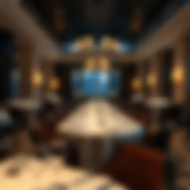 Elegant dining setting within Park Place Hotel highlighting exquisite cuisine