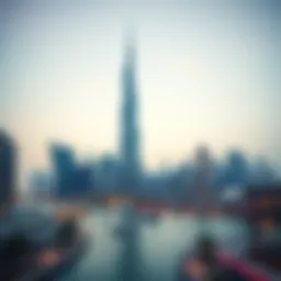 Stunning skyline view of Business Bay highlighting Prime Tower