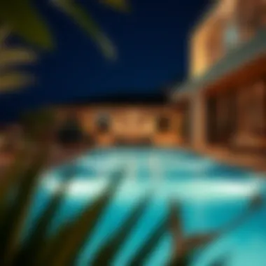 Modern Opulent Pool Design Modern design of an opulent private pool area