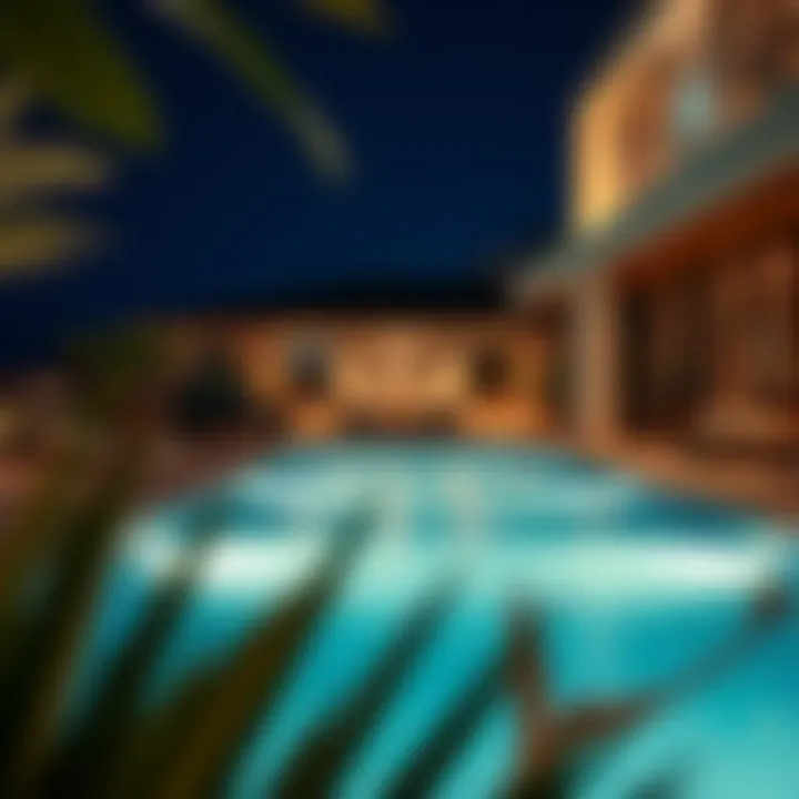 Modern Opulent Pool Design Modern design of an opulent private pool area