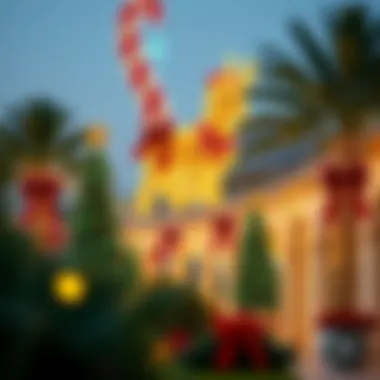 Festive decorations symbolizing UAE holiday spirit