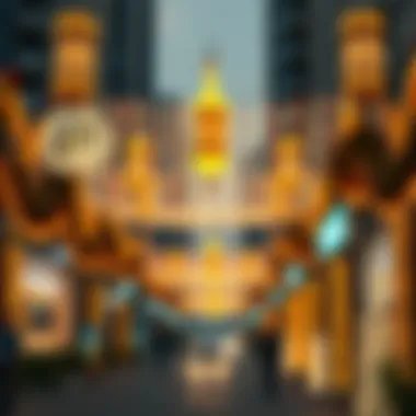 Festive Decorations in the City Festive Ramadan decorations in a city street