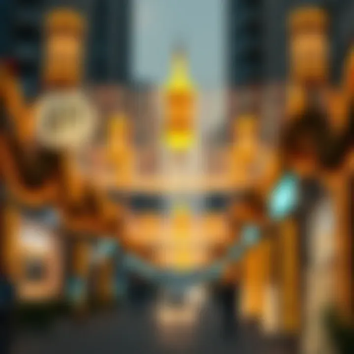 Festive Decorations in the City Festive Ramadan decorations in a city street