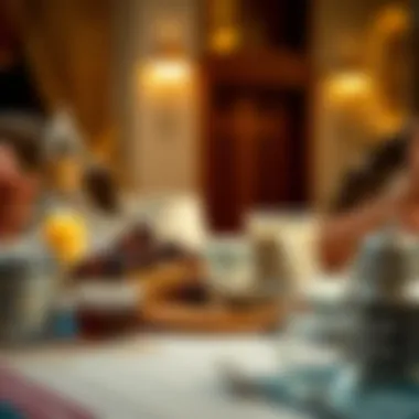 Traditional Iftar Setup Traditional Iftar setup with dates and water