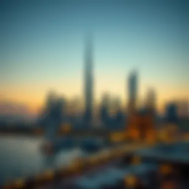 Serene evening view of Dubai's skyline during Ramadan