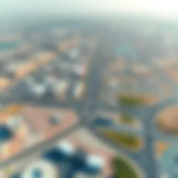 Aerial view of the Ras Al Khor Industrial Area showcasing its vast layout and infrastructure.