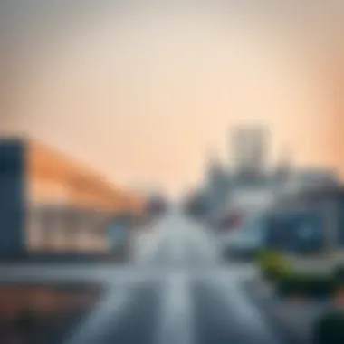 Industrial Growth in Ras Al Khor Modern warehouses and factories in Ras Al Khor reflecting industrial growth.