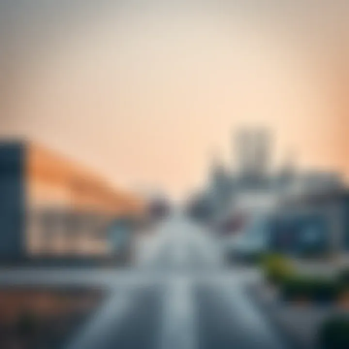 Industrial Growth in Ras Al Khor Modern warehouses and factories in Ras Al Khor reflecting industrial growth.