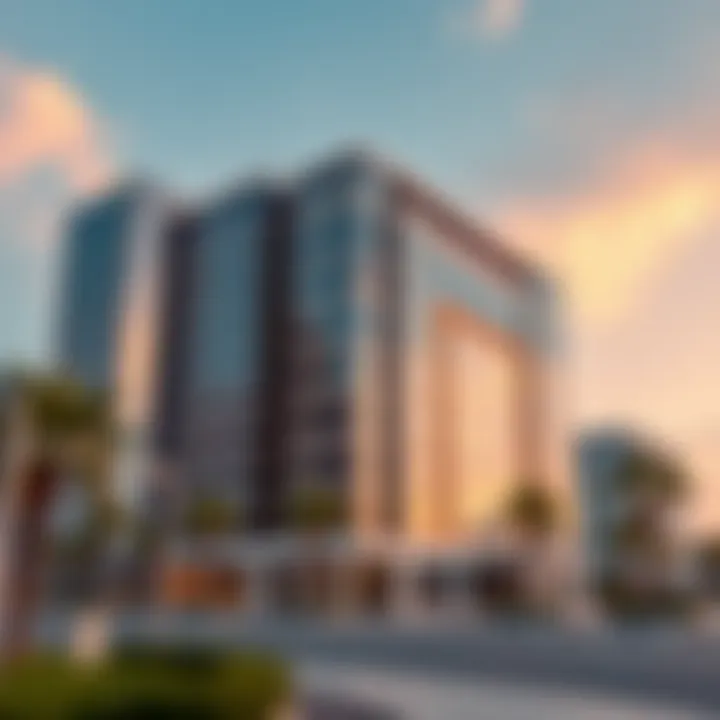 Commercial Growth: Abu Dhabi's Business Landscape State-of-the-art commercial building in Abu Dhabi