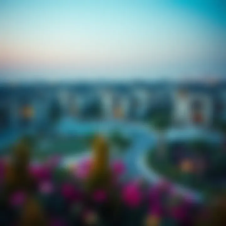 Luxury Living: Residential Developments in the UAE Luxurious residential community with lush landscapes