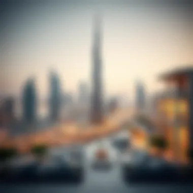 A stunning view of Dubai's skyline showcasing luxury real estate