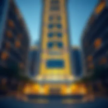 Stunning exterior view of Sapphire Tower showcasing its modern architecture