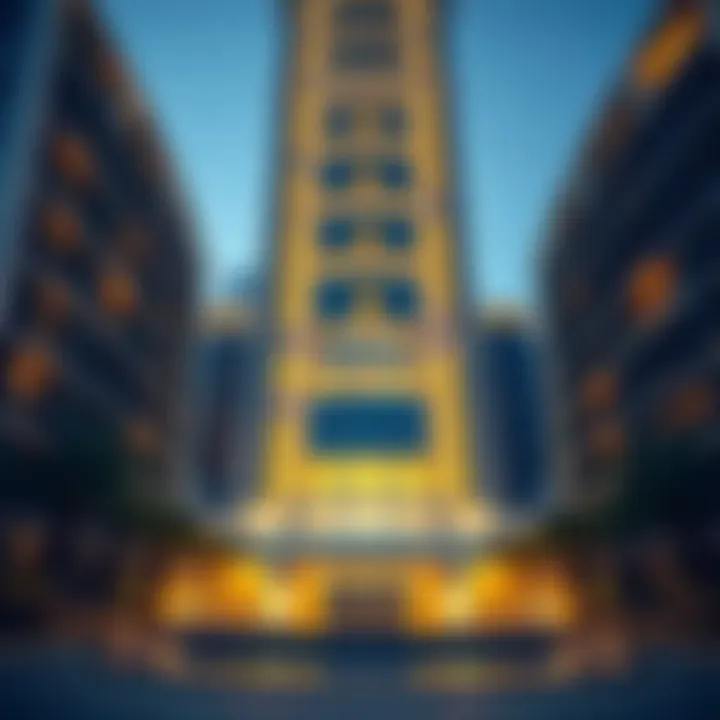 Stunning exterior view of Sapphire Tower showcasing its modern architecture