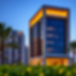Modern architectural design of Sarai Apartments in Dubai