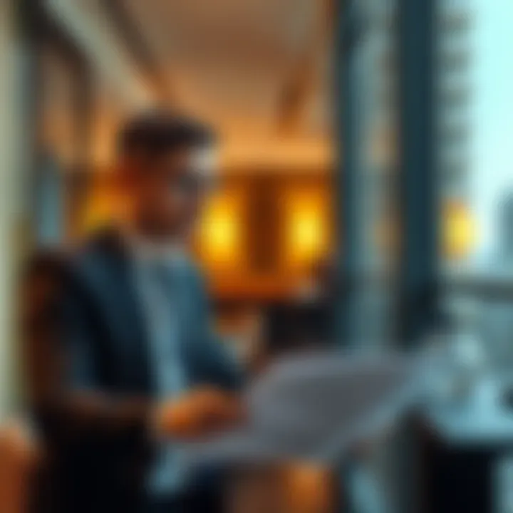 Investor analyzing real estate trends at Savoy Apartments