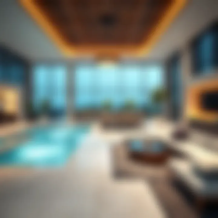 Elegant interiors highlighting modern lifestyle amenities