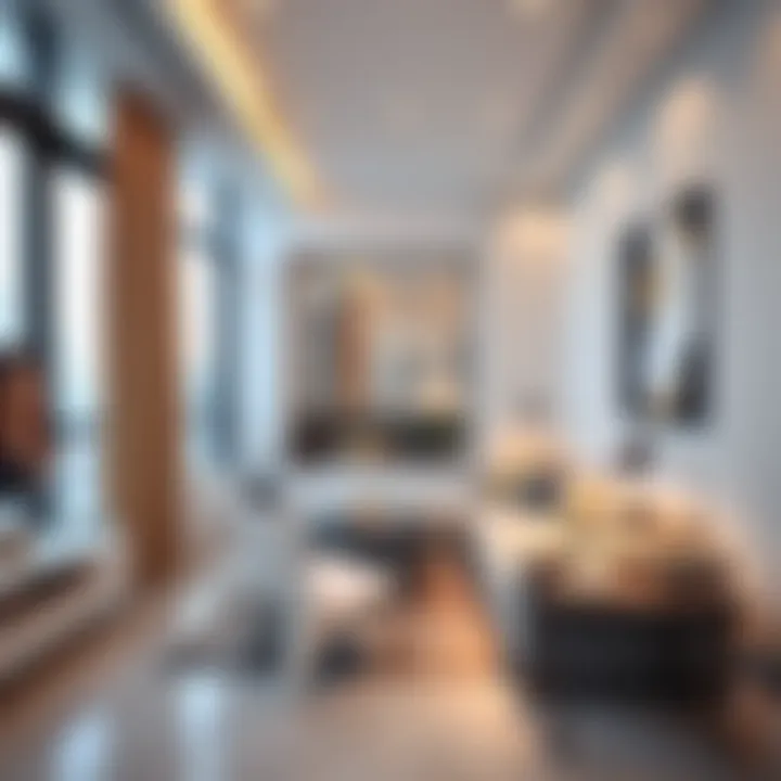 Stylish studio flat interior showcasing modern design