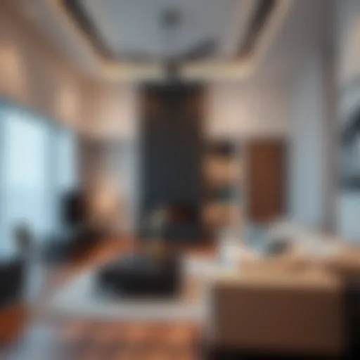 Stylish studio interior showcasing modern design