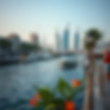 The Allure of Dubai's Waterfront Lifestyle A scenic waterfront view in Dubai, illustrating leisure and lifestyle.