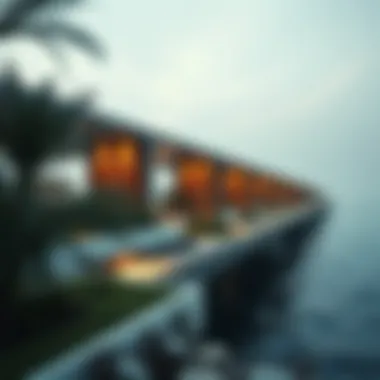 Environmental features alongside the bridges on Reem Island