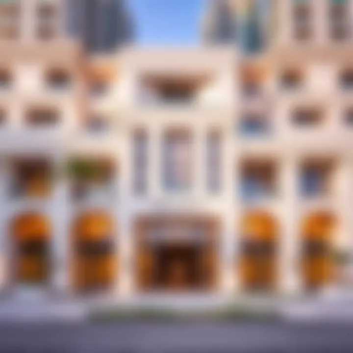 Elegant facade of The Cove Building 2 showcasing modern architecture