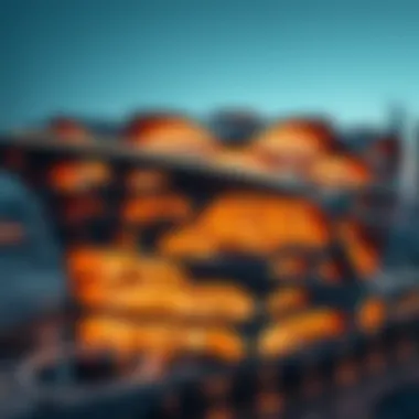 A panoramic view of The Hive Dubai showcasing its innovative architectural design