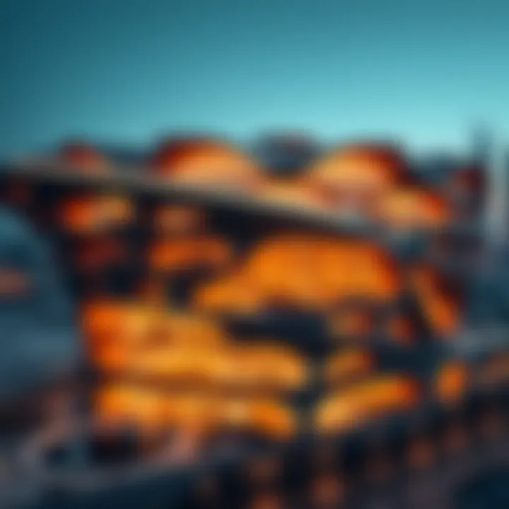 A panoramic view of The Hive Dubai showcasing its innovative architectural design