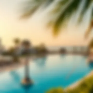 Paradise Found: Exotic Beach View from a Dubai Luxury Resort Exotic beach view from a luxury resort