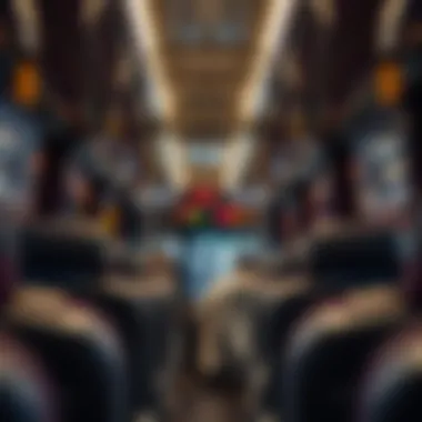 Interior view of a comfortable bus