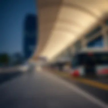 Modern bus station in Dubai
