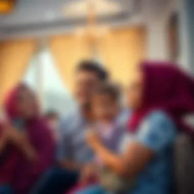 Joyful Family in the UAE Happy family in a UAE setting