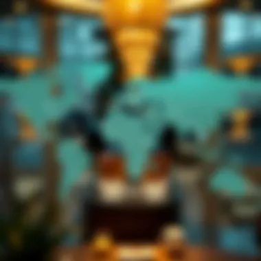 Global map highlighting UAE's international relations