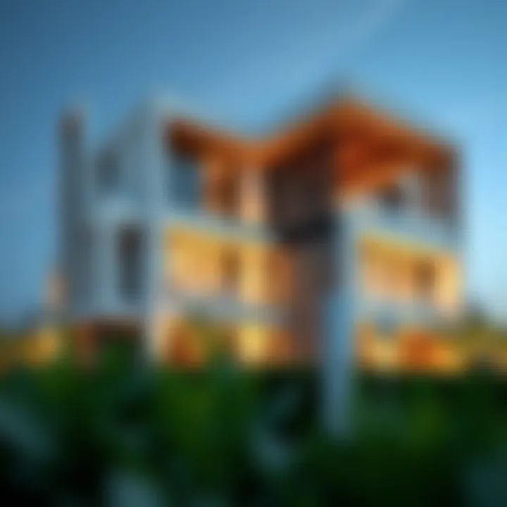 Modern architectural design of a high-end property in Dubai