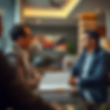 A landlord and tenant discussing their rights