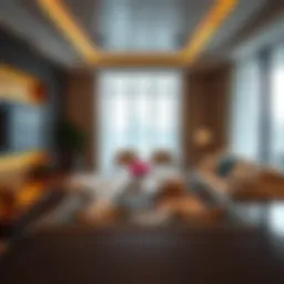 Luxurious hotel apartment living room