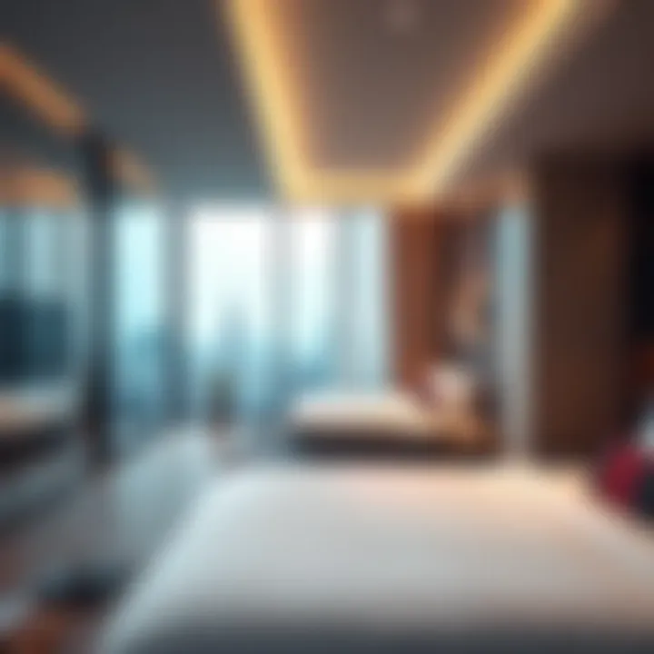 Modern amenities in hotel apartments