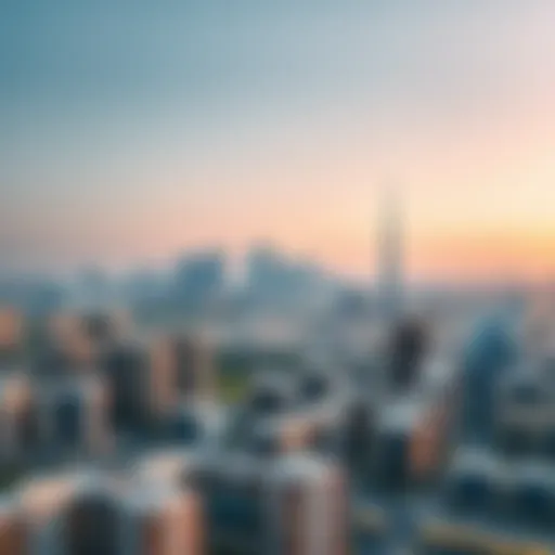 Aerial view of Dubai skyline showcasing residential and commercial properties