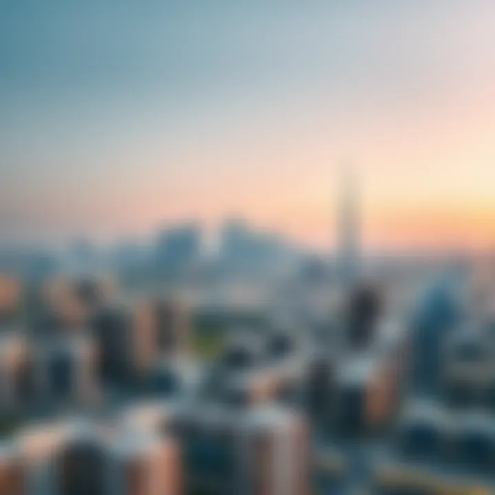 Aerial view of Dubai skyline showcasing residential and commercial properties