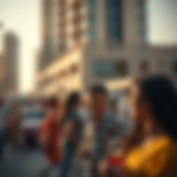 Community event at مراد مول showing local engagement and activity