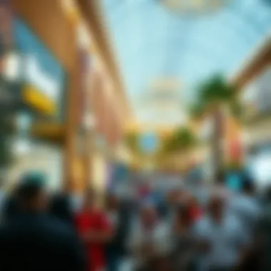 Crowd engaging in retail activities at Murad Mall