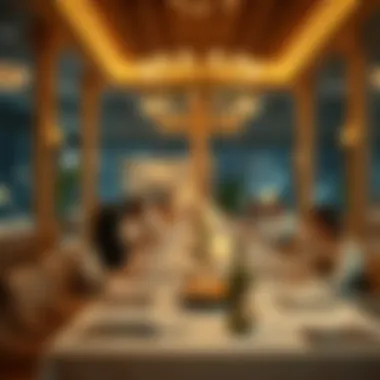 Luxurious dining setting in Dubai during Ramadan