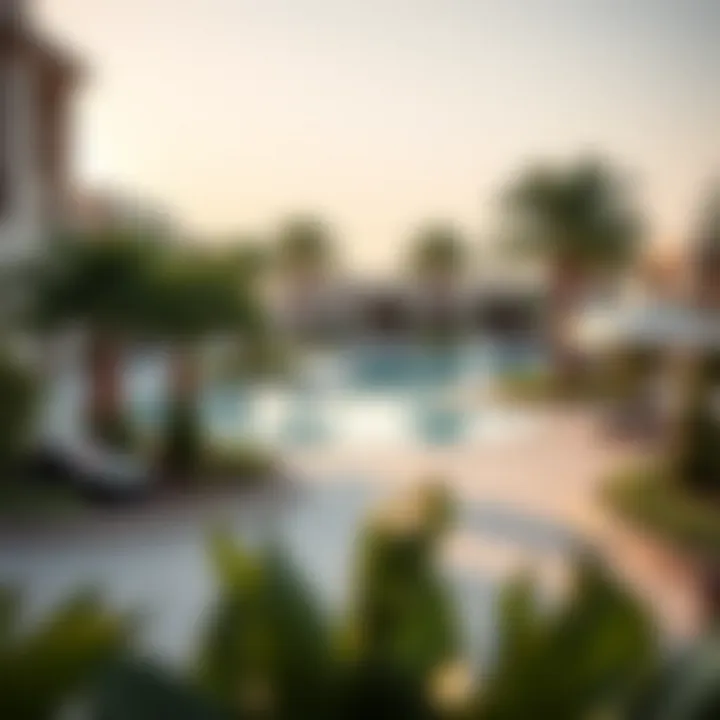 Community amenities in a Dubai villa neighborhood