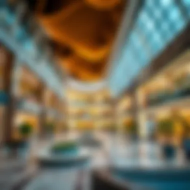 Architectural design of Zahia City Center enhancing the shopping experience