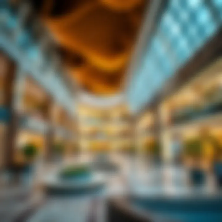 Architectural design of Zahia City Center enhancing the shopping experience